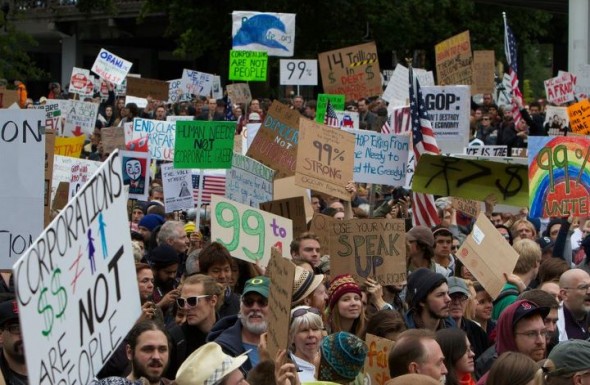 Occupy Wall Street movement spreads to Portland (Photo by: S51438 via Wikimedia)