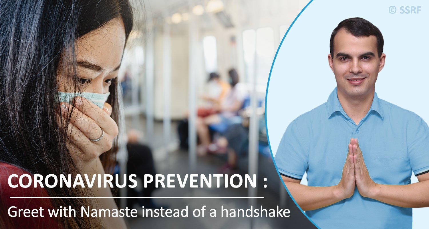 Coronavirus Prevention : Greet with Namaste instead of a handshake