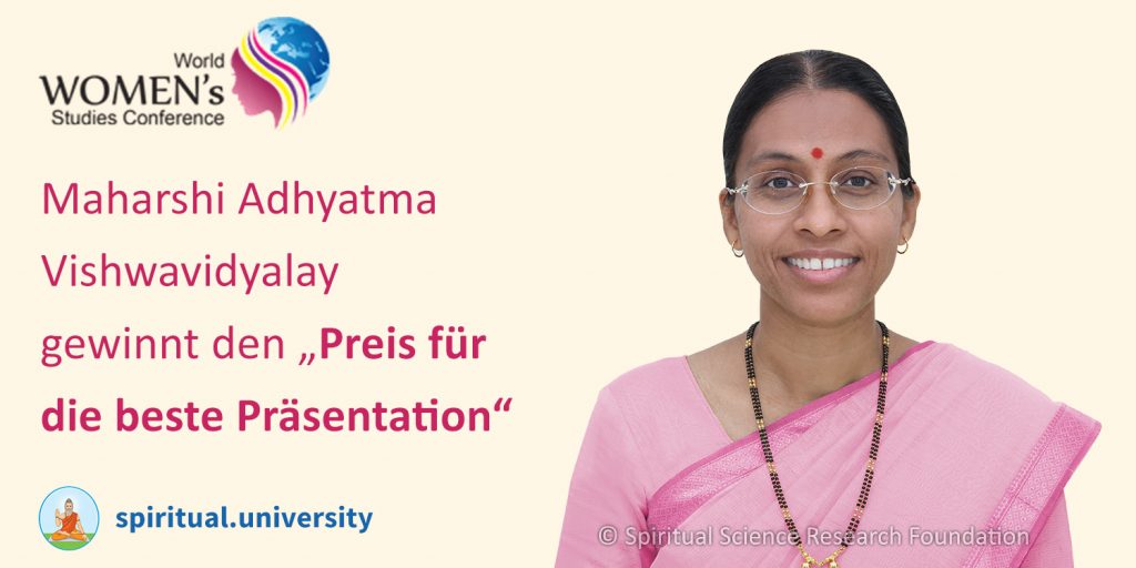 Maharshi Adhyatma Vishwavidyalay gewinnt den „Preis für die beste Präsentation“